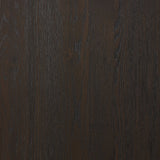Zaki Sideboard in Smoked Black Veneer – waterfall framing detail
