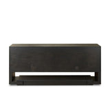 Zaki Sideboard in Smoked Black Veneer – back view