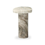 Zion End Table in Sage Onyx – side view